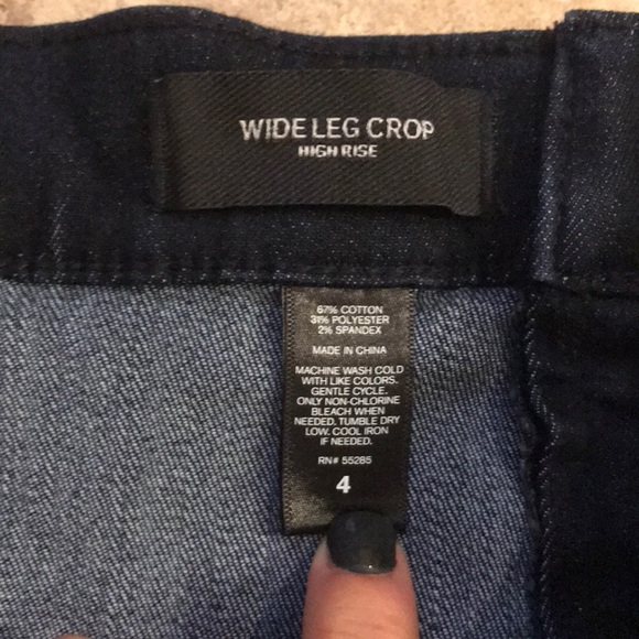 Express Wide Leg Crop Jeans - Picture 4 of 6